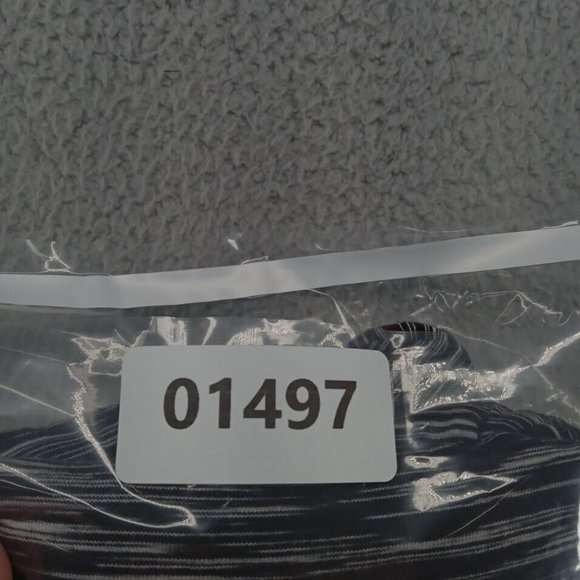 Trina Turk Dress Womens Medium Black & White Blouson Drop Shoulder 3/4 Sleeve - Picture 9 of 9